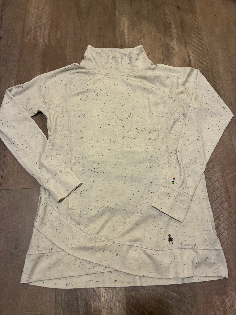 Smartwool 100% Merino Wool Cowl Neck Tulip Hem Tunic - Size Large